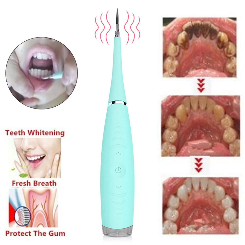 Mint Green & Lavender Electric Tooth Cleaner - Eco-Friendly Dental Device