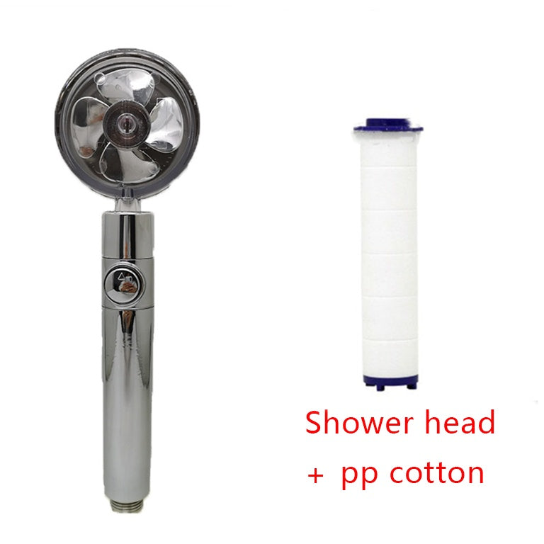 Water-Saving Handheld Shower Head with 360° Rotation and Adjustable Angles