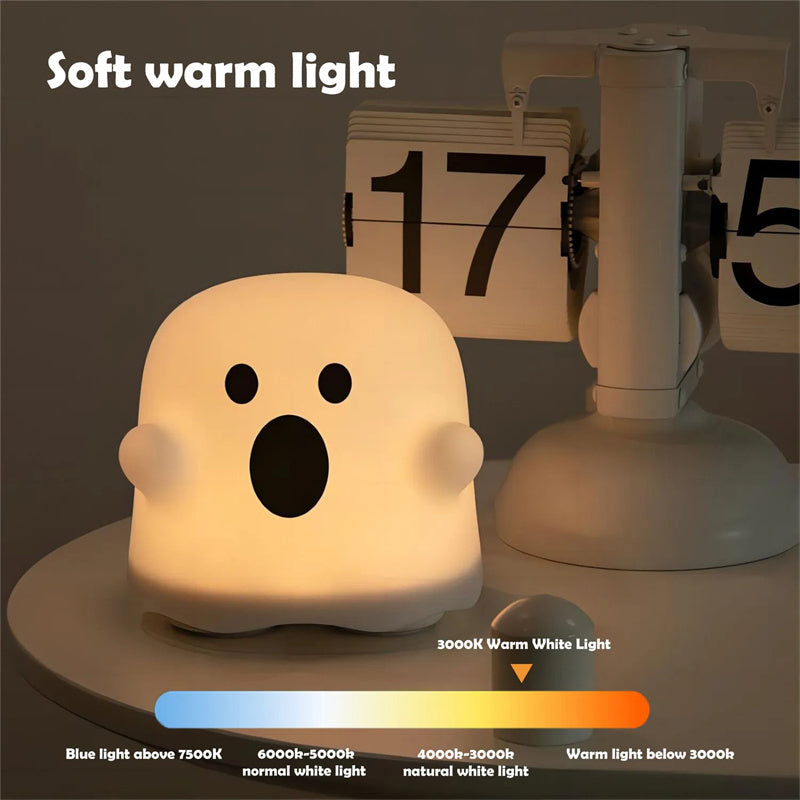 Ghostly Glow Portable Night Light - Energy-Efficient Decorative Lamp
