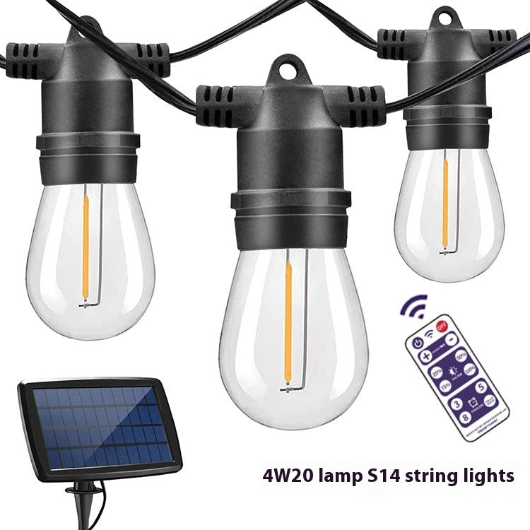Solar-Powered Teardrop String Lights for Eco-Friendly Outdoor Ambiance