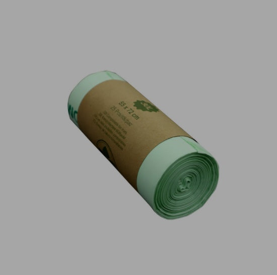 Eco-Friendly Biodegradable Trash Bags - Light Green, 40x43 cm