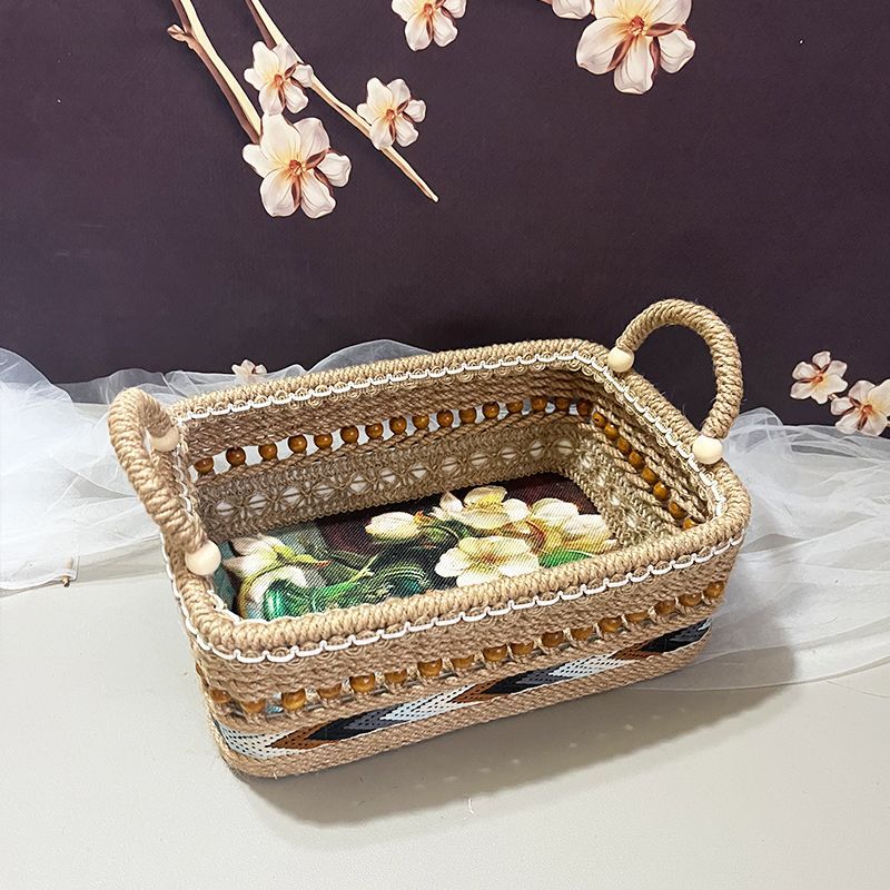 Eco-Friendly Natural Fiber Storage Basket for Home Organization