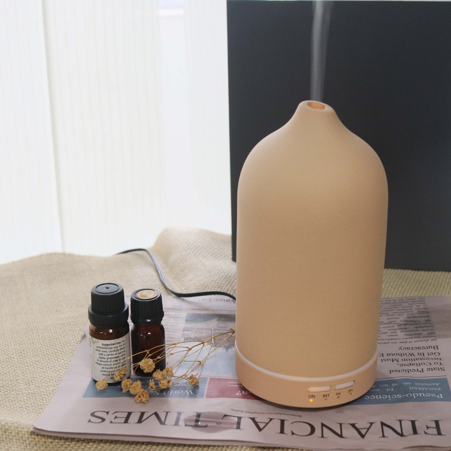 Eco-Friendly Ceramic Essential Oil Diffuser for Aromatherapy