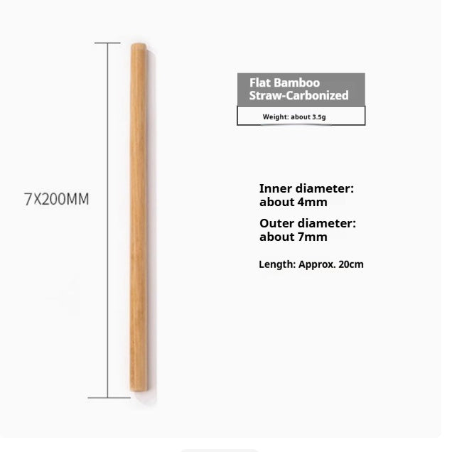Eco-Friendly Bamboo Reusable Drinking Straws - Sustainable & Biodegradable