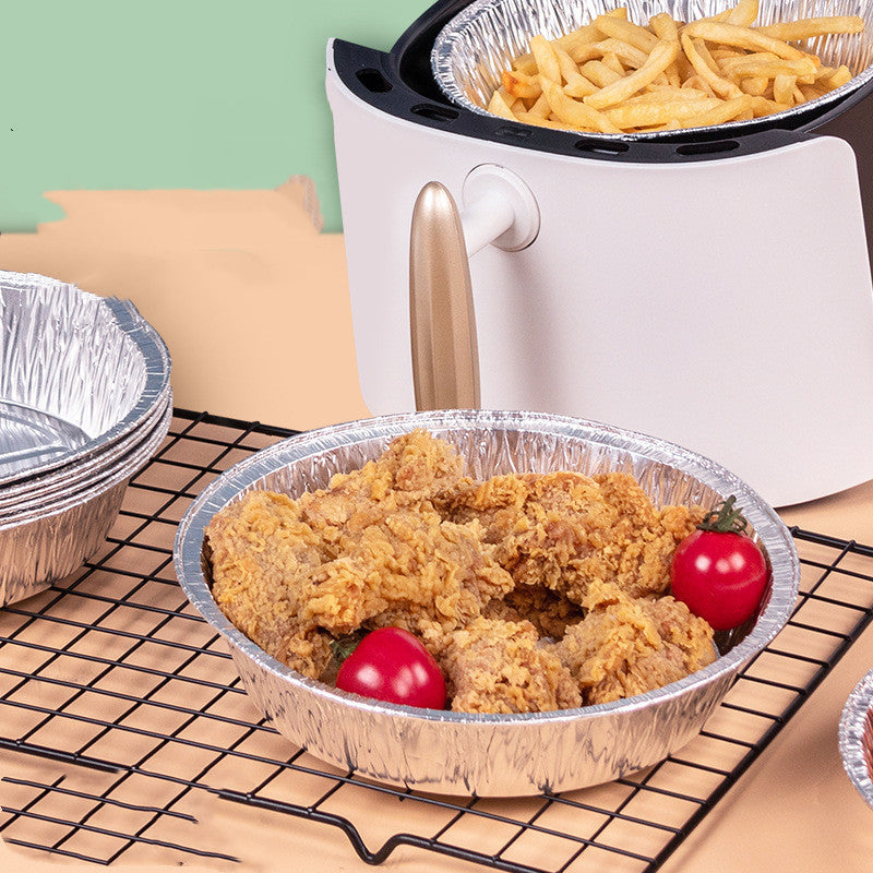 Eco-Friendly Reusable Aluminum Foil Trays for Air Fryers