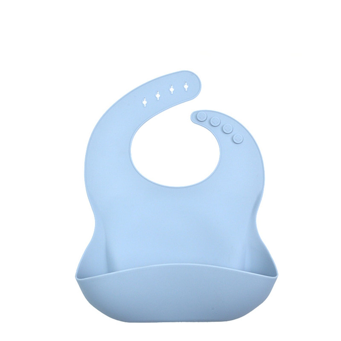 Eco-Friendly Silicone Bibs with Catch Pocket - BPA Free, Dishwasher Safe