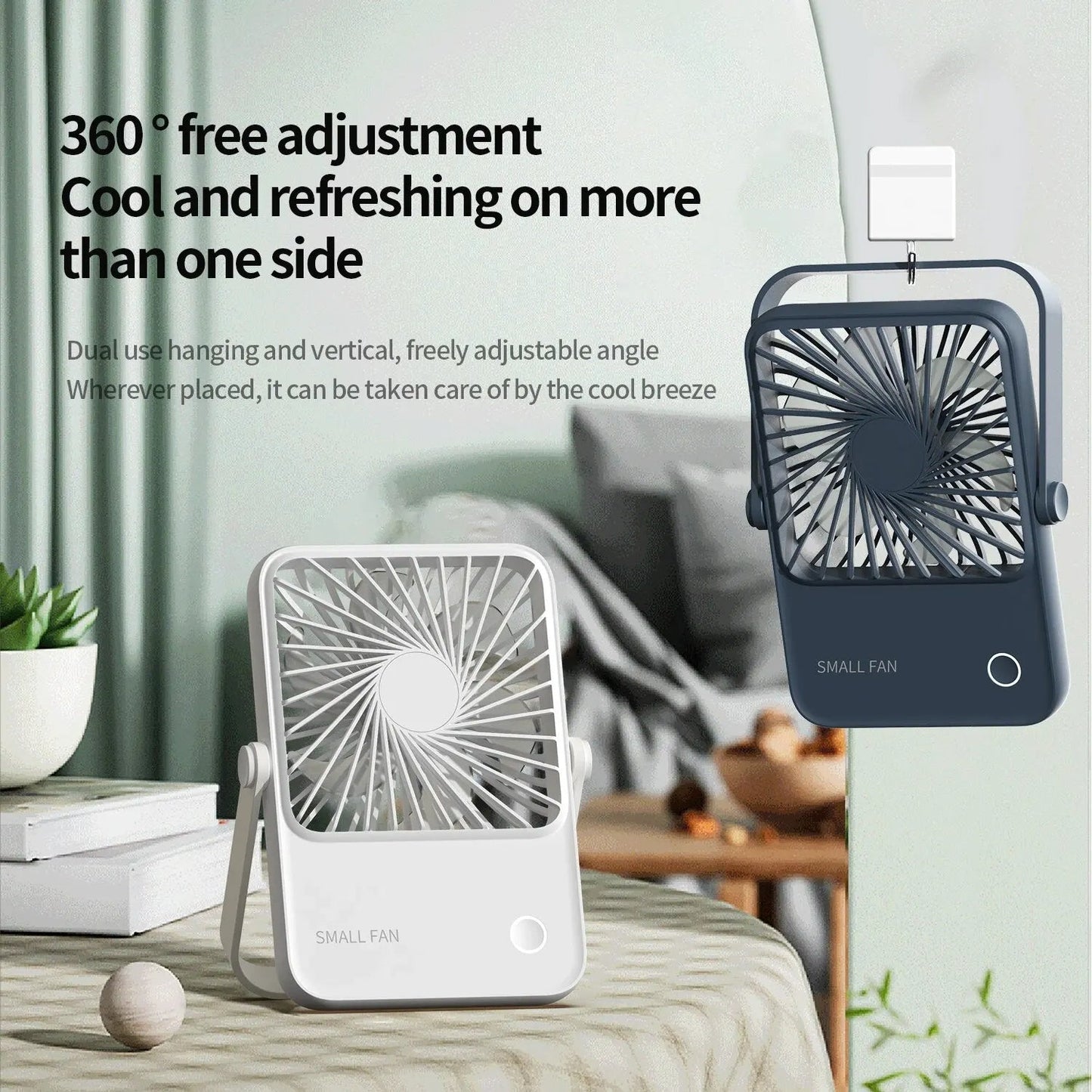 Portable Energy-Efficient Desk Fan for Personal Cooling