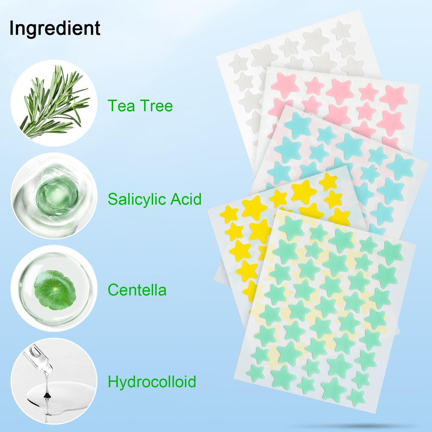 Star-Shaped Pimple Patch Set with Reusable Tools for Eco-Friendly Skincare