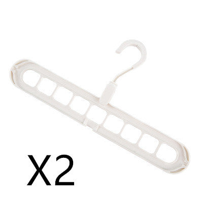 Space-Saving Anti-Skid Folding Hanger with Multi-Slot Design