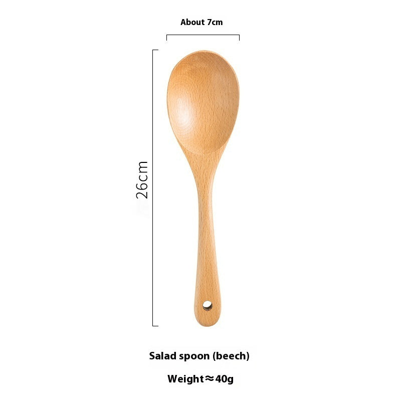 Eco-Friendly Wooden Kitchen Utensils Set - Sustainable & Biodegradable