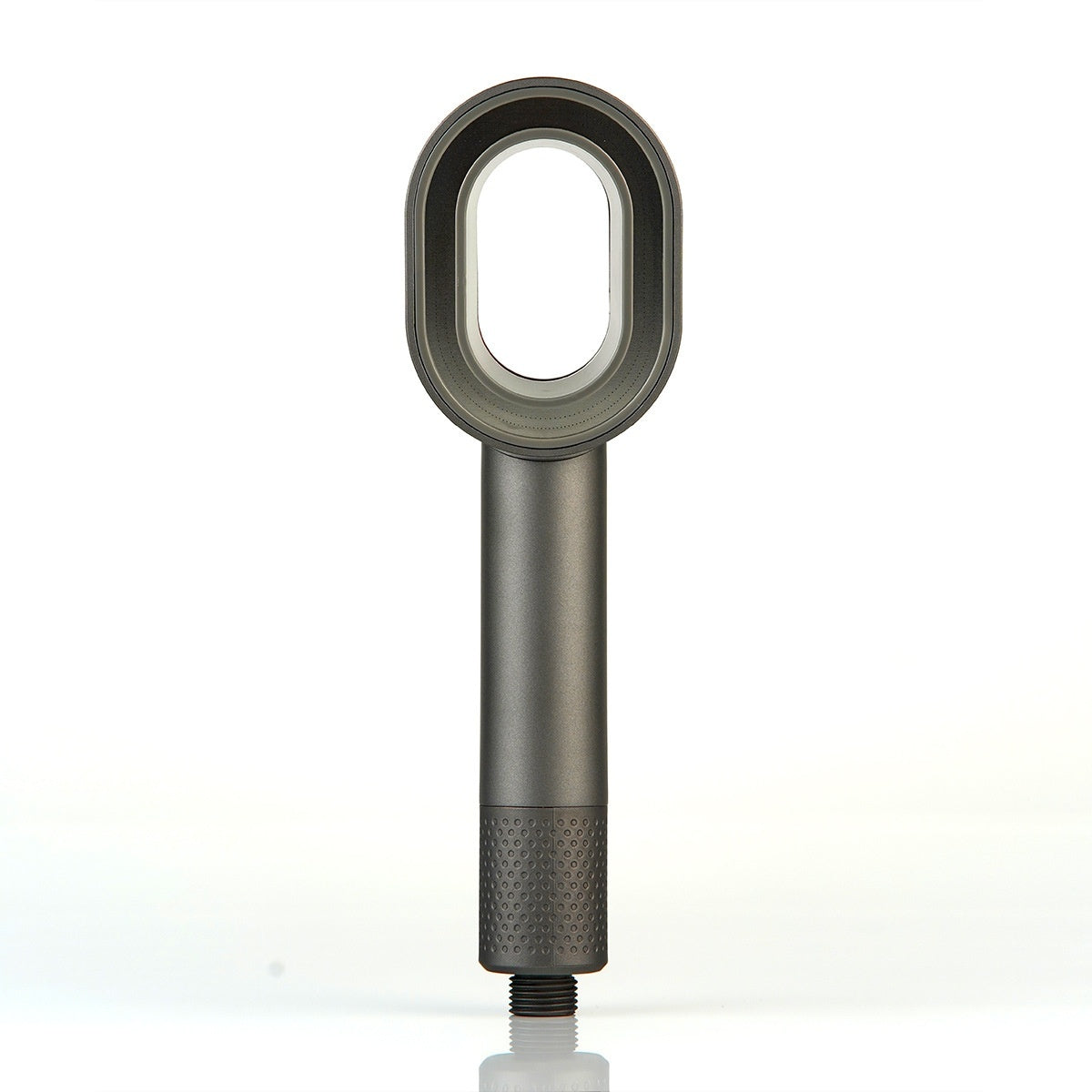 Water-Saving Silver Handheld Shower Head with Red Nozzle
