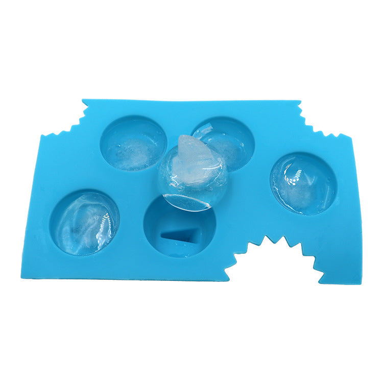 Silicone Shark Fin Ice Cube Tray - Eco-Friendly, Reusable, Durable