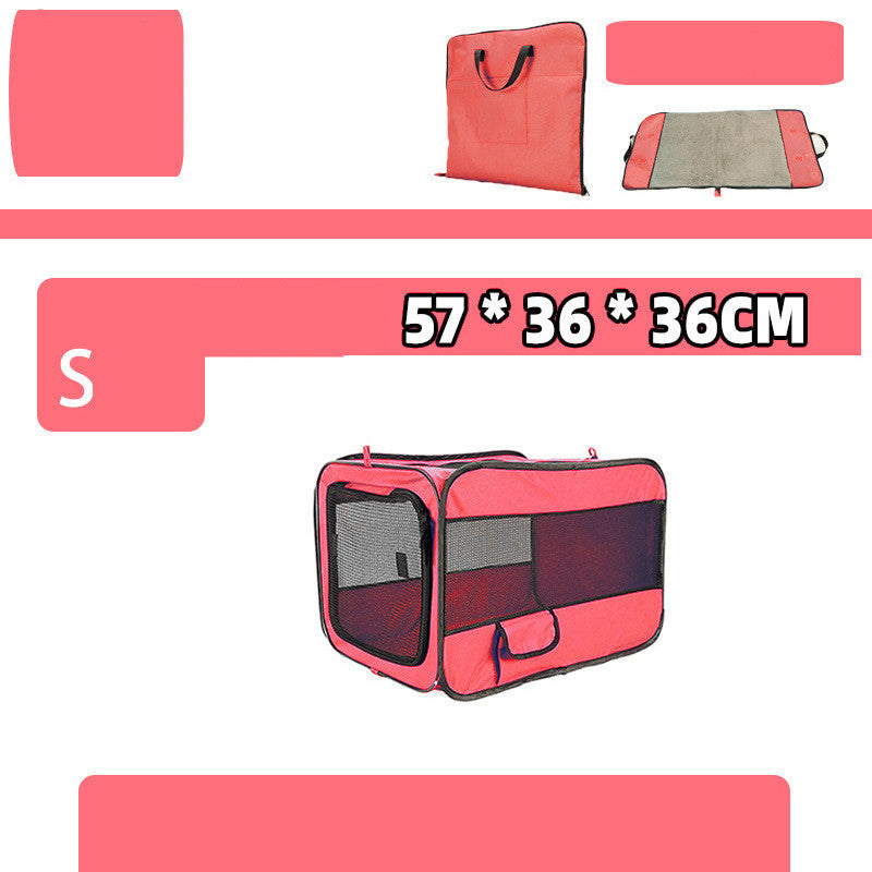 Portable Eco-Friendly Pet Crate for Travel and Home