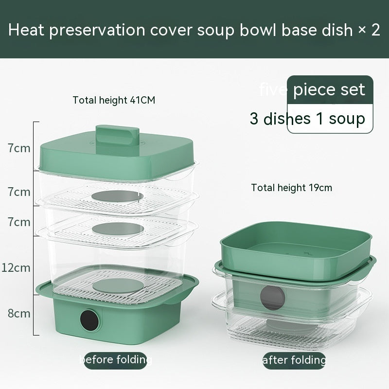 Smart Eco-Friendly Food Steamer with Reusable Trays