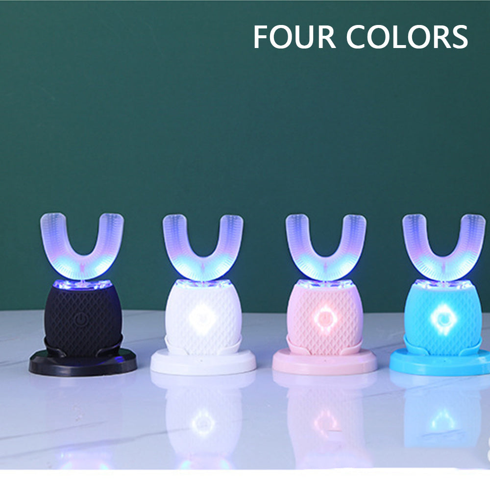 Smart USB Rechargeable U-Shaped Electric Toothbrush for Whole-Mouth Cleaning