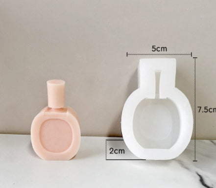 Perfume Bottle Shaped Decorative Candles - Eco-Friendly Wax, Multi-Use Decor