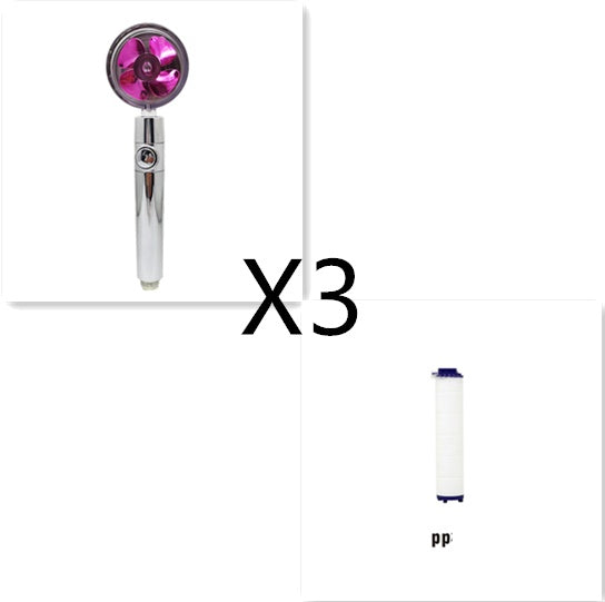 Water-Saving Handheld Shower Head with 360° Rotation and Adjustable Angles