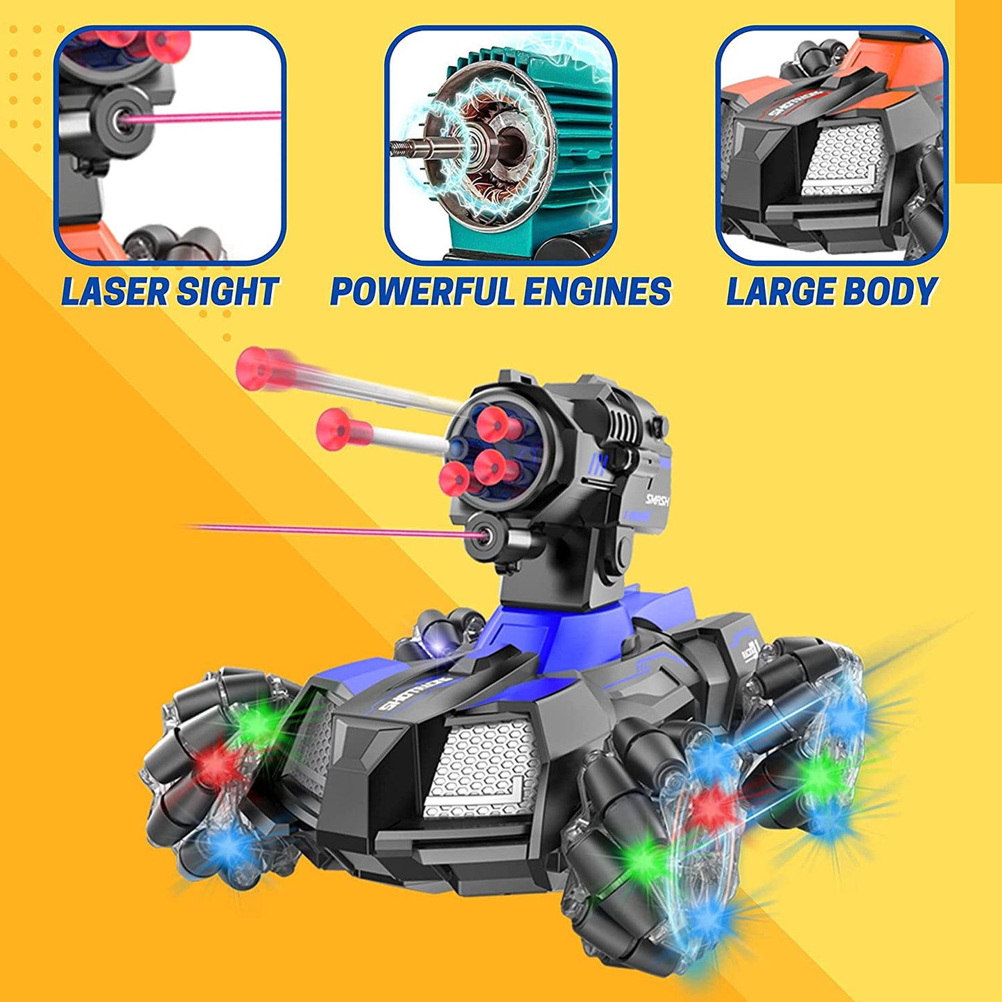 Kidwala Remote Control blue Tank