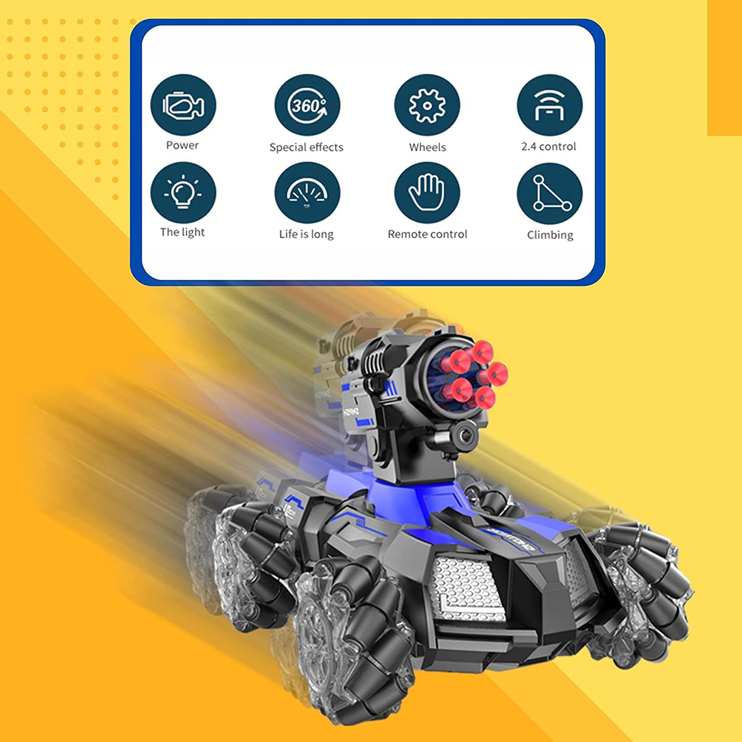 Kidwala Remote Control blue Tank