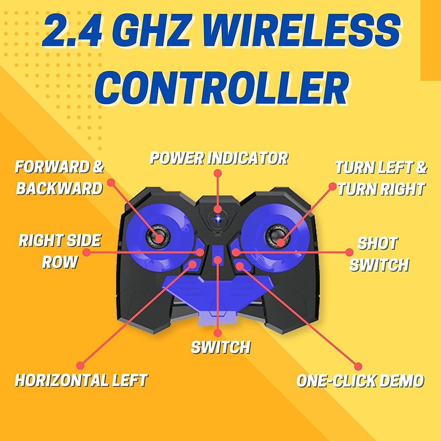 Kidwala Remote Control blue Tank