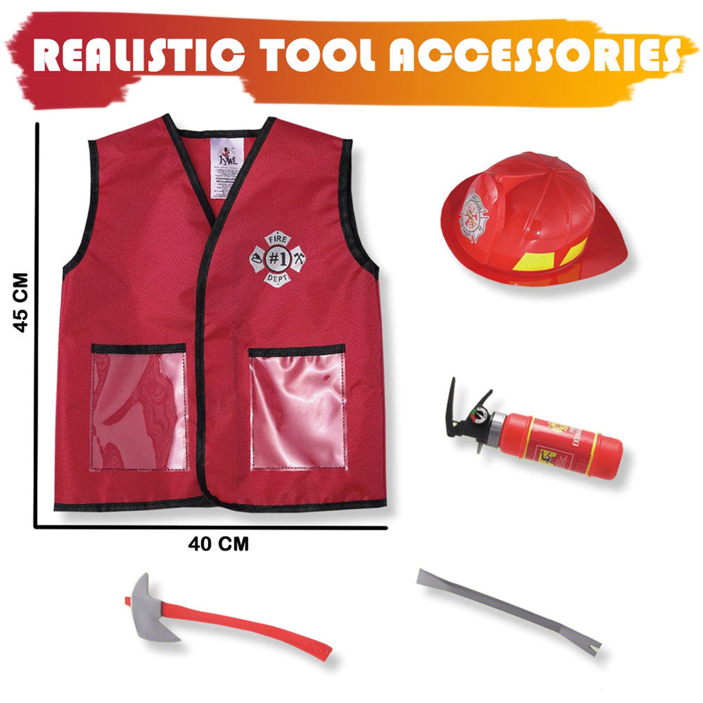 Fitto Firefighter Role Play Costume