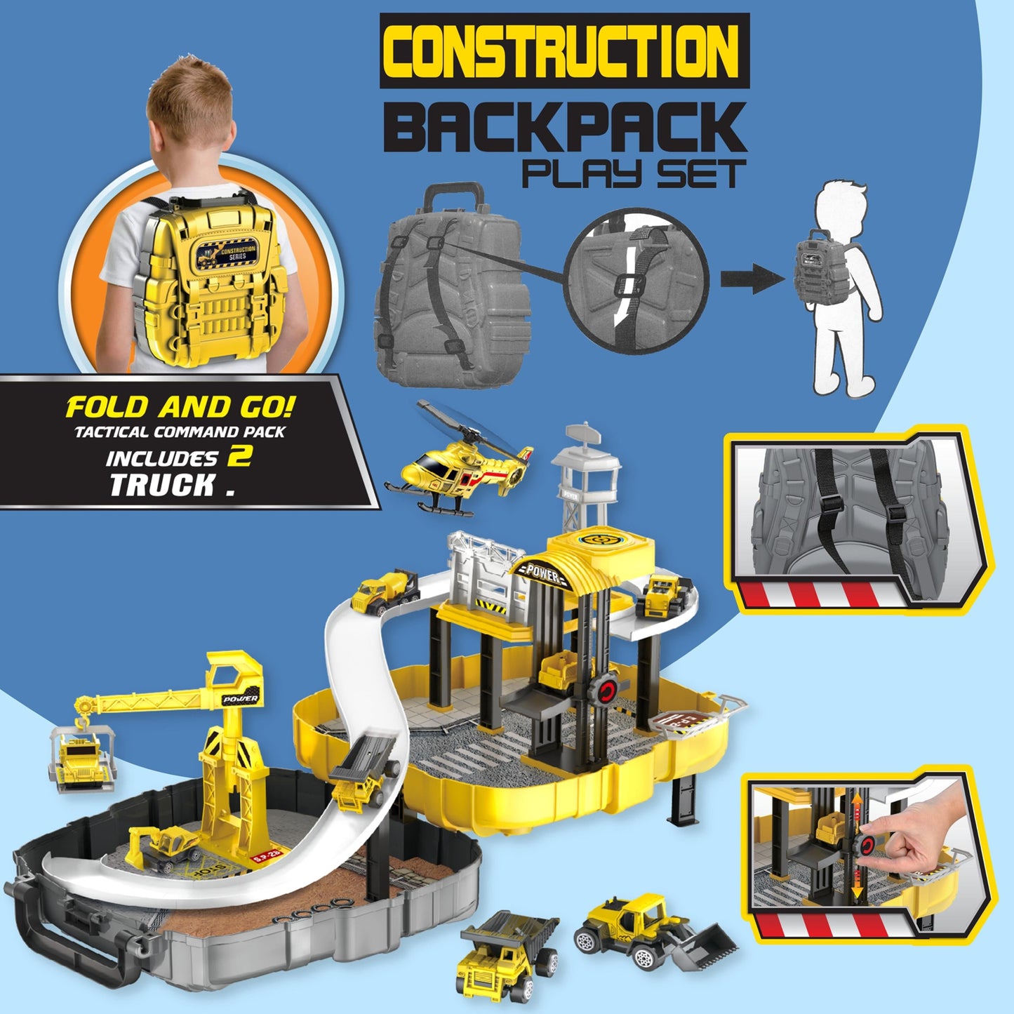 FITTO Construction backpack playset