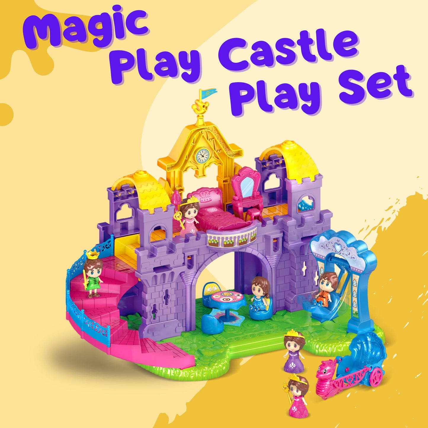 FITTO Princess Castle Dollhouse