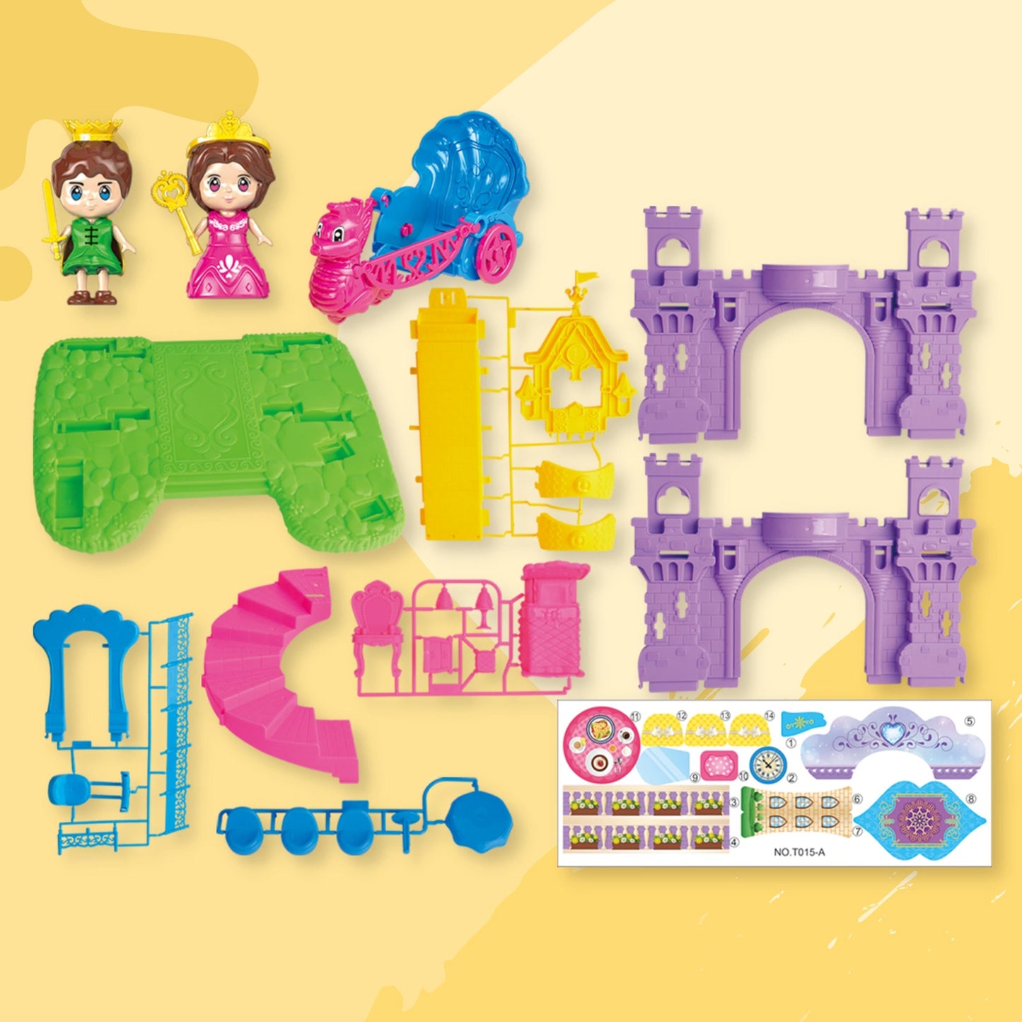 FITTO Princess Castle Dollhouse