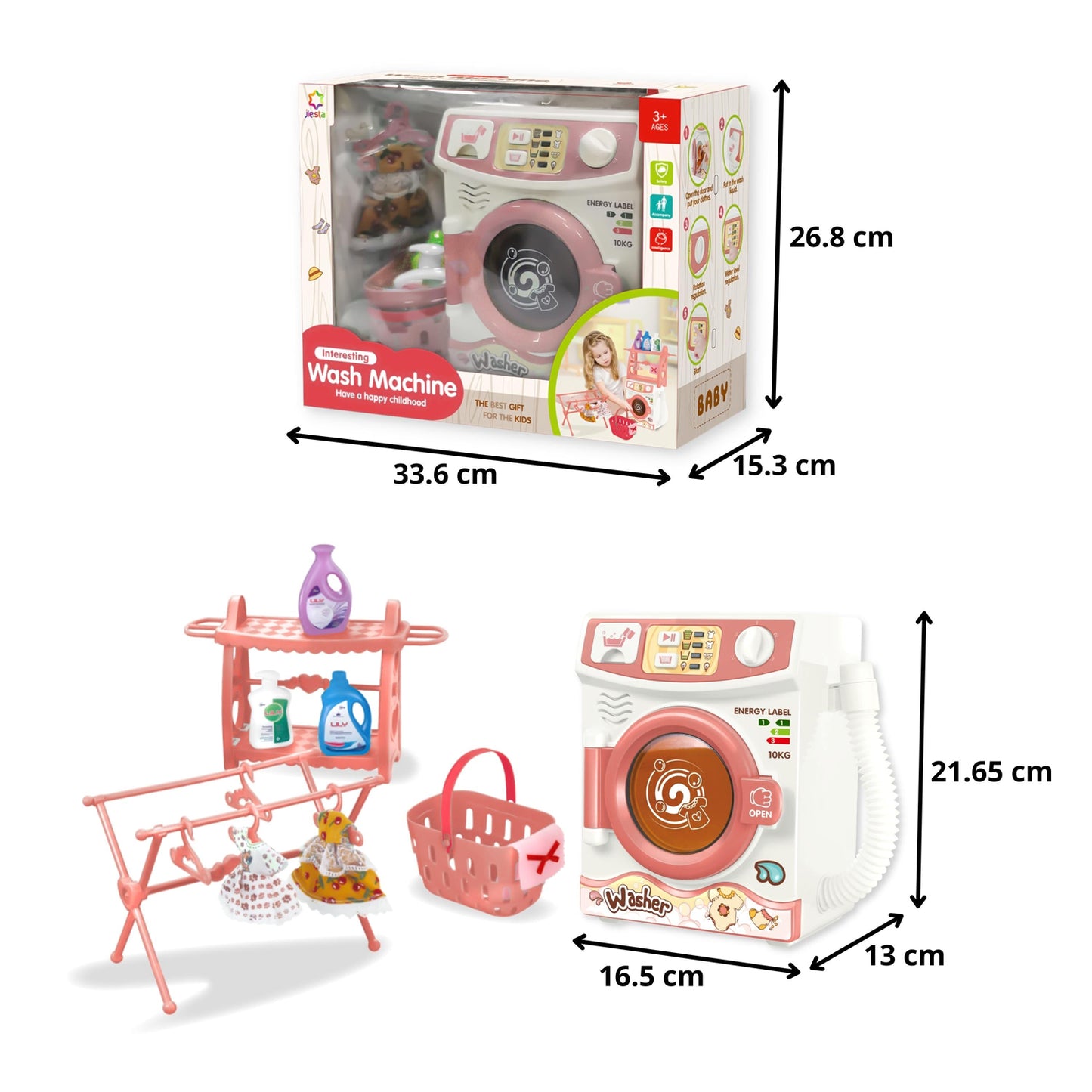 FITTO Kids Washing machine playset