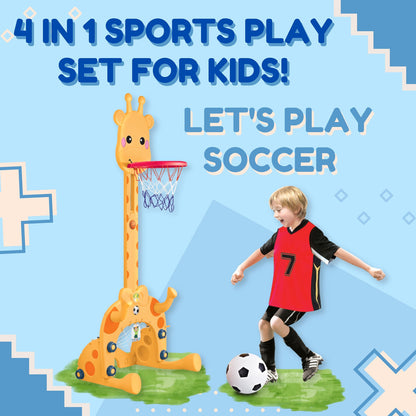 FITTO 4-in-1 Kids playset, Basketball