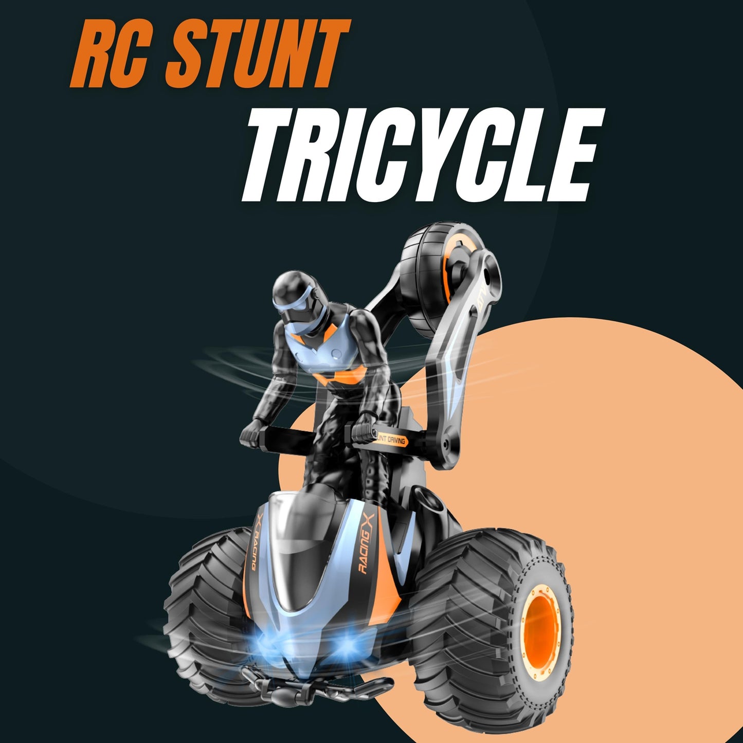 FITTO Stunt RC Tricycle for kids,