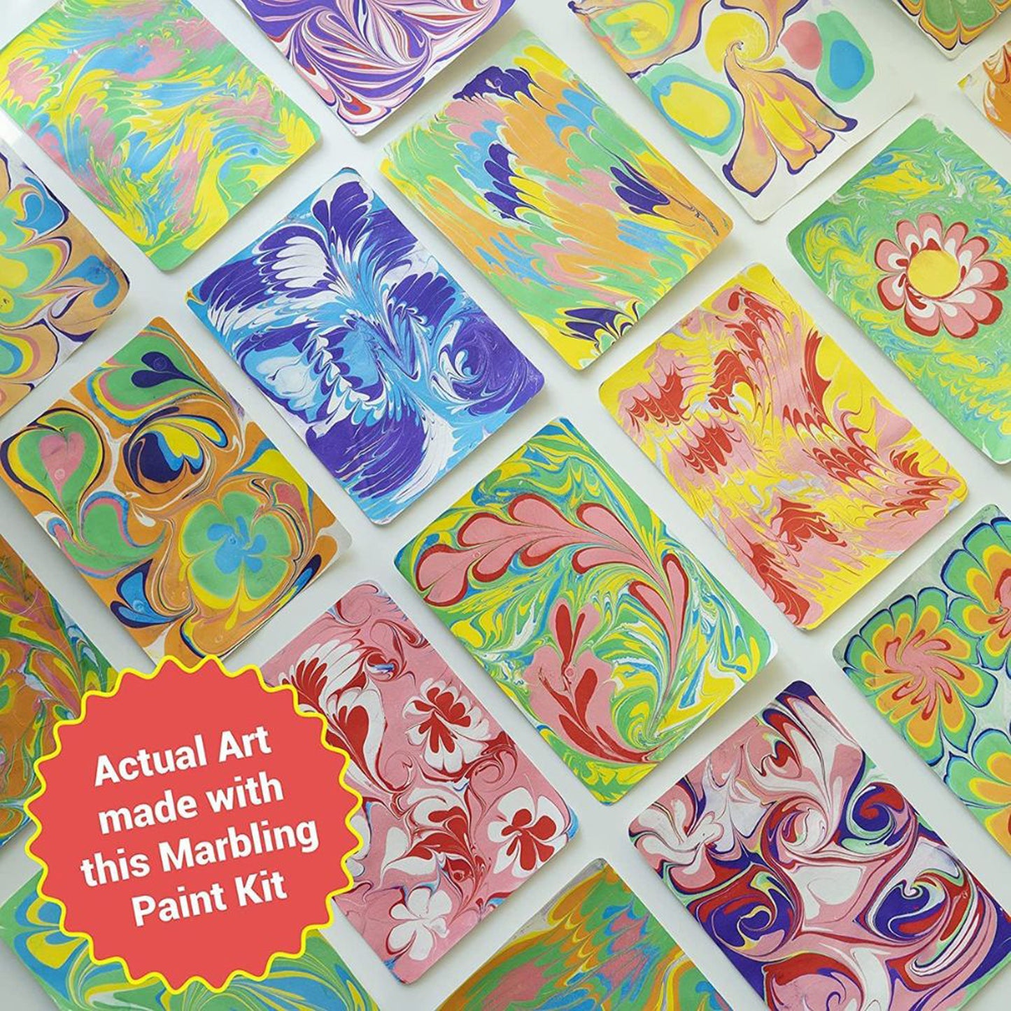 Water Marbling Kit with 8 Christmas
