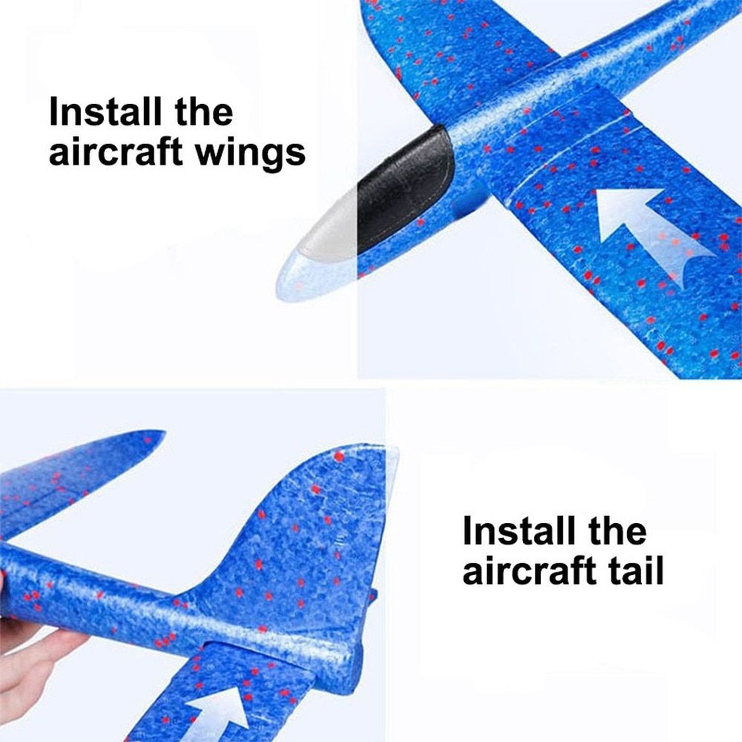 FITTO Foam Plane Glider - Hand-Throw