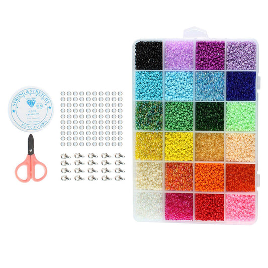 FITTO Multicolored Charm Glass Bead Set