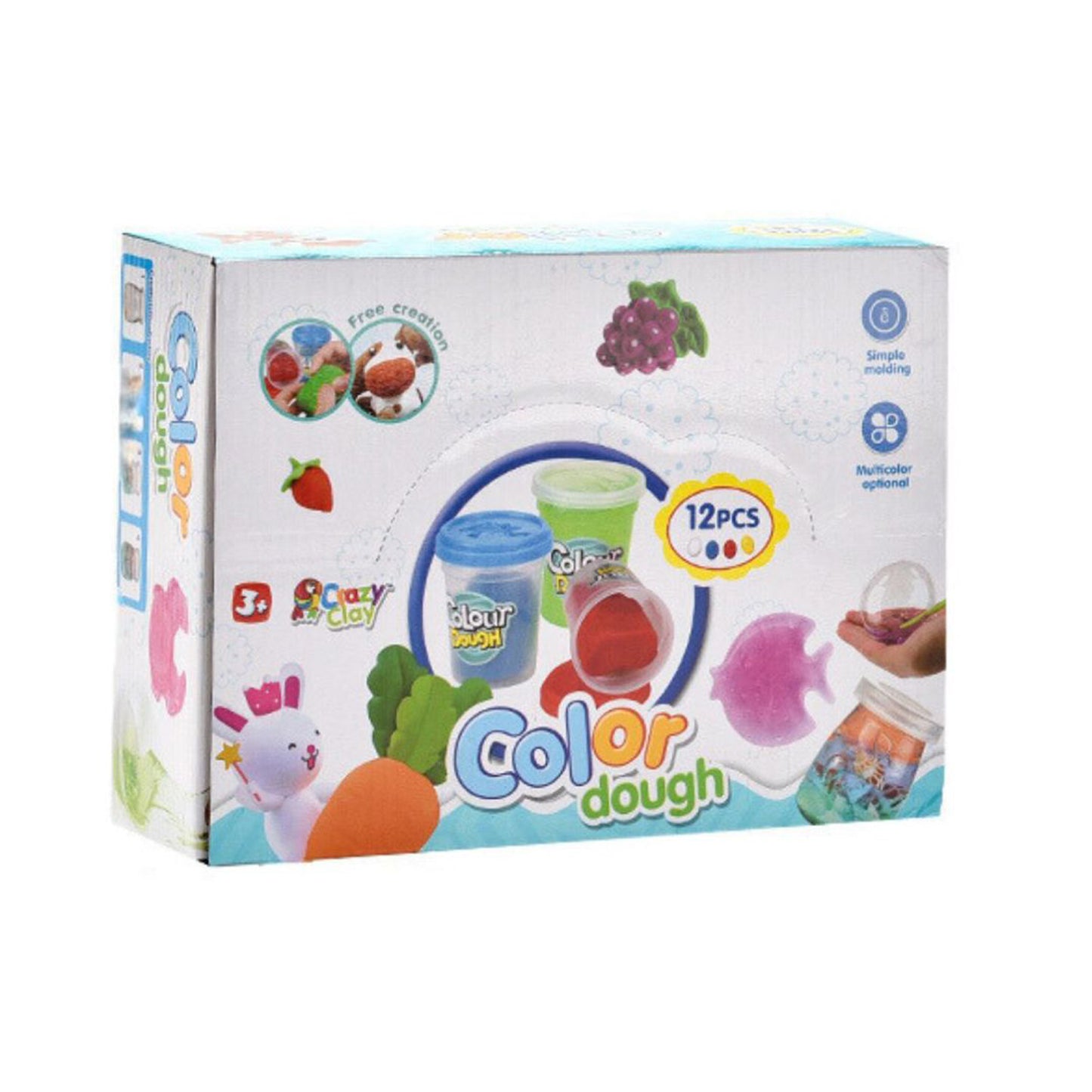 FITTO 12 Pcs Crystal Bucket Stretchy