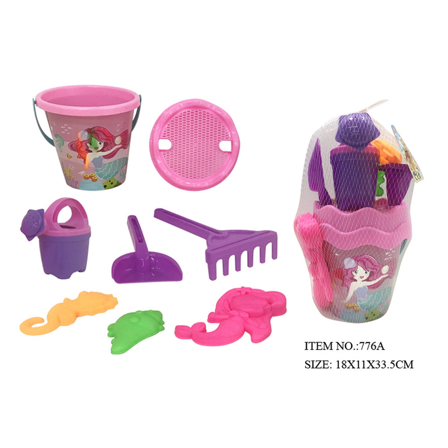 FITTO Cute Girly Sand Toys with Shove