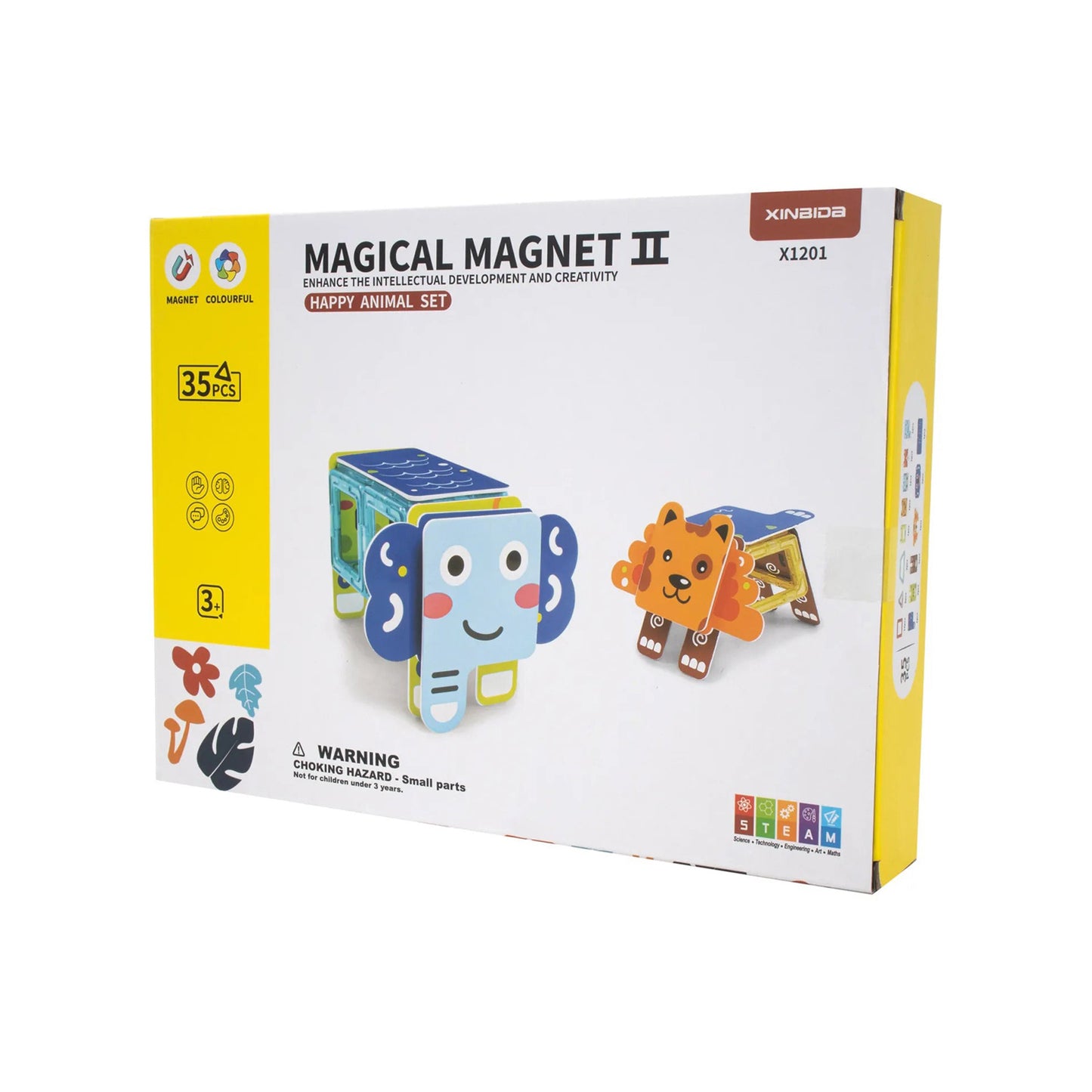 Magnetic STEM Construction Building Blocks Set 35 Pieces