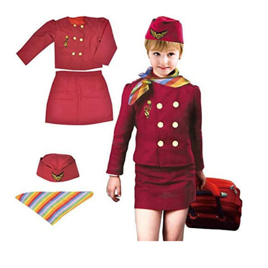 FITTO Costume Flight Attendant Dress