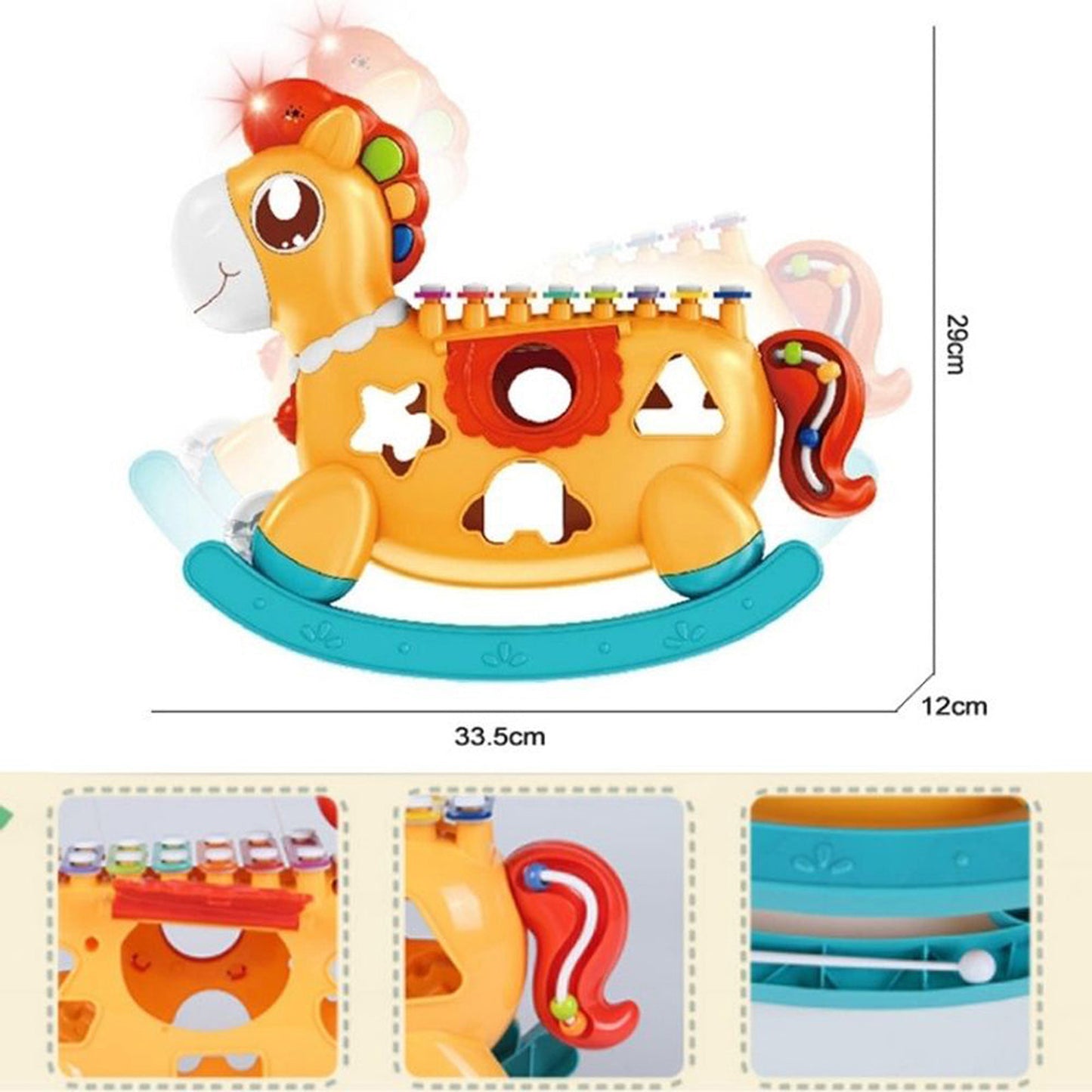 FITTO Horse Musical Instrument Baby