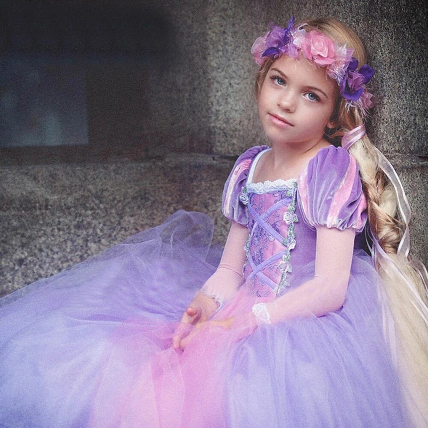 FITTO Rapunzel Princess Sofia Costume (Size S, M, L)