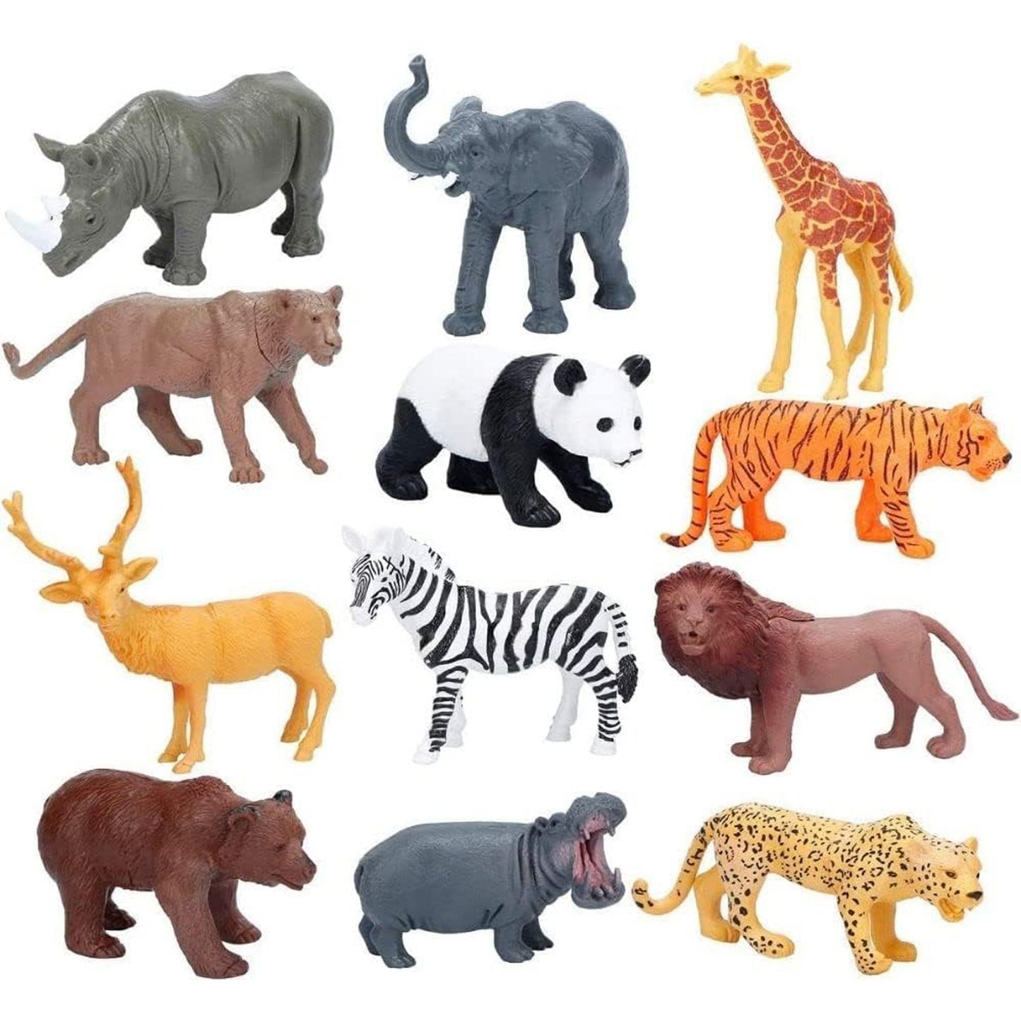 FITTO 26 Pcs Realistic Animal Figure Toy Set