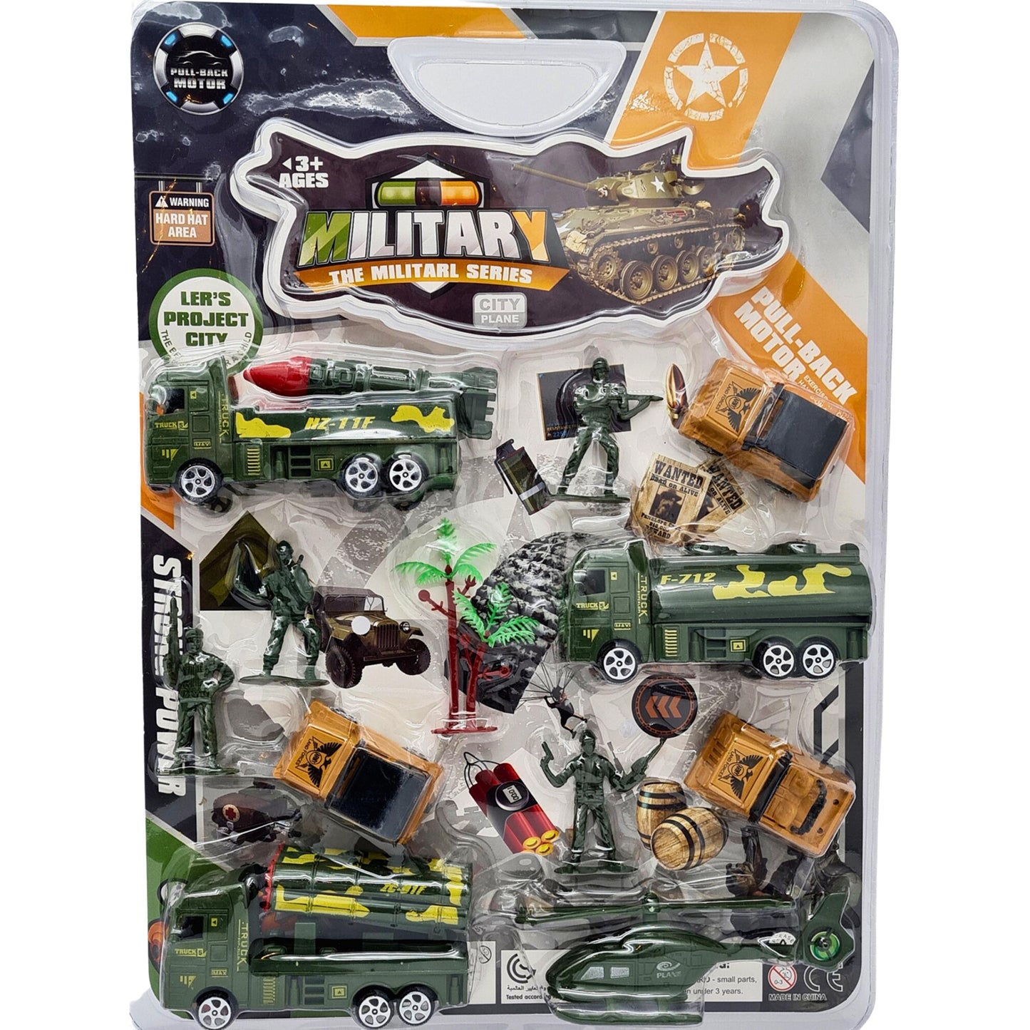 FITTO Military Corps Army Car Set