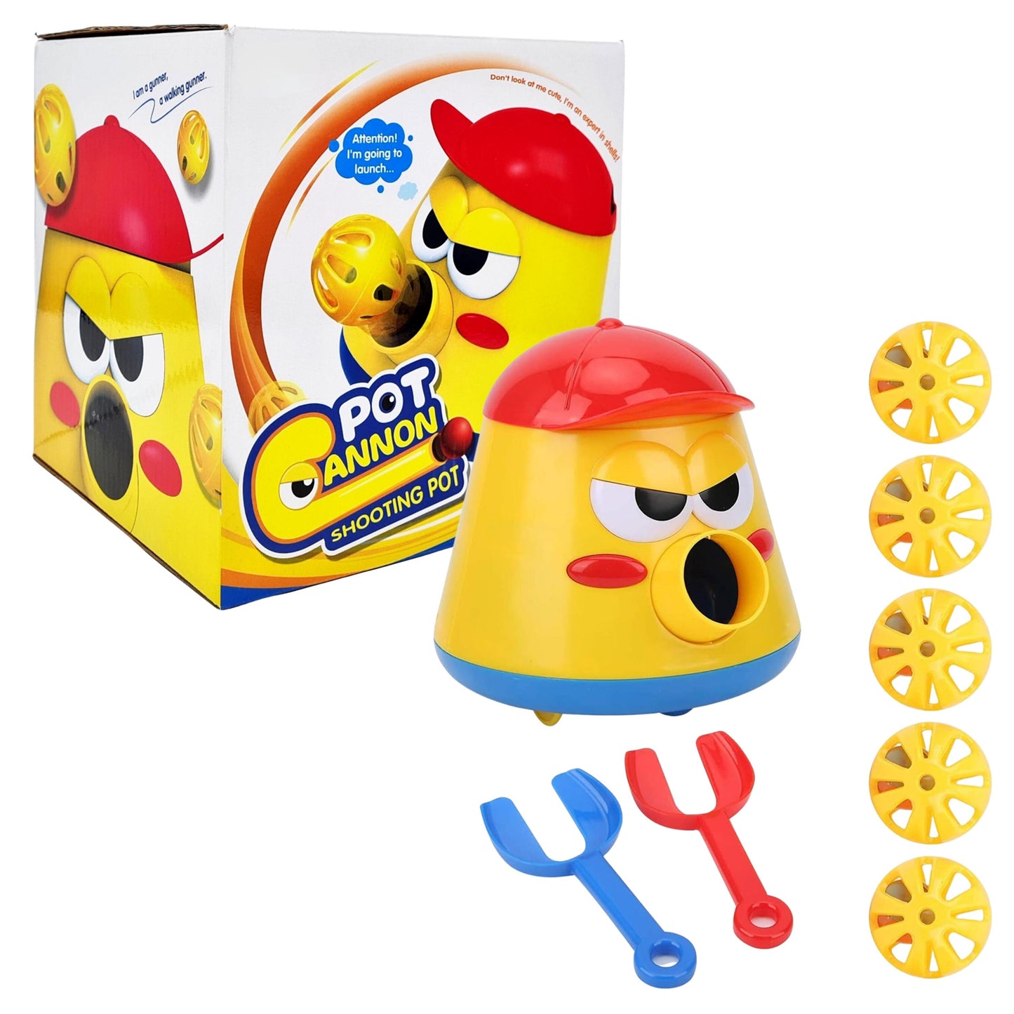 FITTO Children's Toy Ball, Launcher