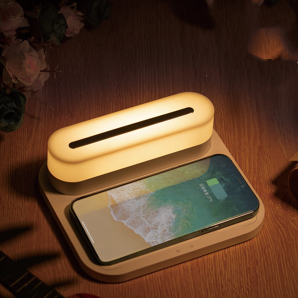 Wireless Charging Station with LED Night Light