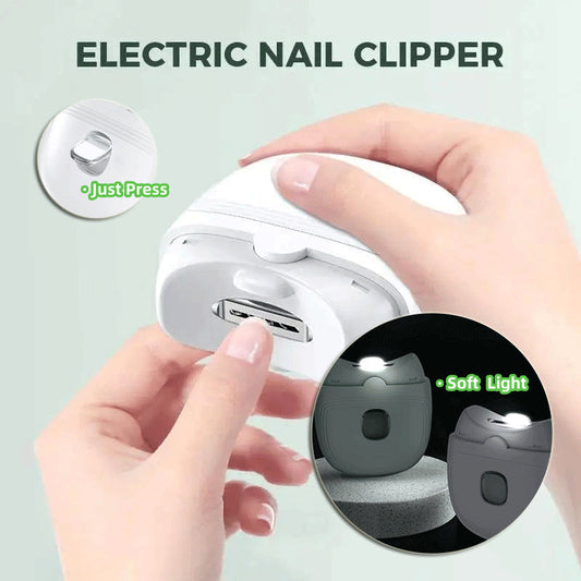 Ergonomic Electric Nail Clipper with Soft Light
