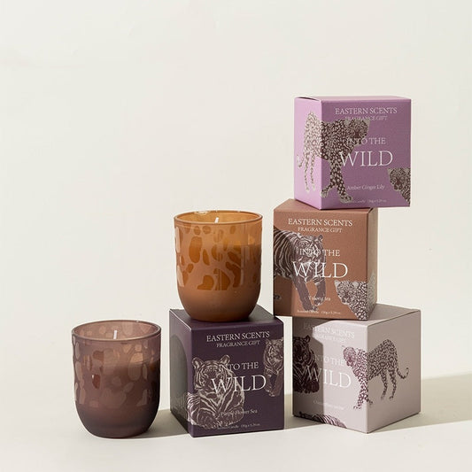 Eco-Friendly Aromatherapy Scented Candles in Reusable Glass