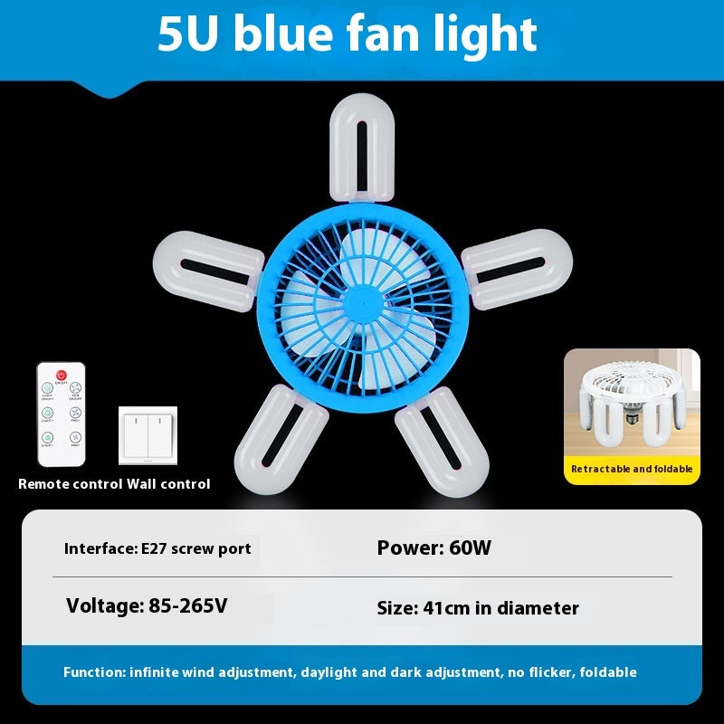 Energy-Efficient LED Ceiling Fan with Air Circulation