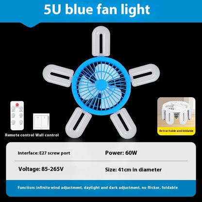 Energy-Efficient LED Ceiling Fan with Air Circulation