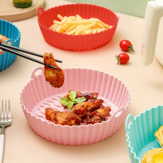Eco-Friendly Silicone Baking Tray for Air Fryers