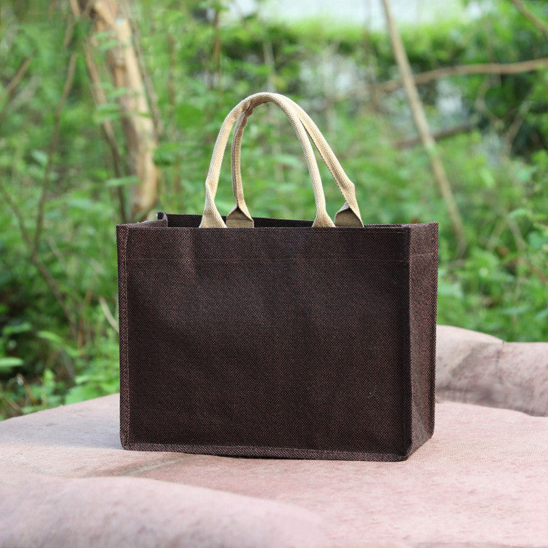 Eco-Friendly Reusable Jute Tote Bag - Sustainable Shopping Solution